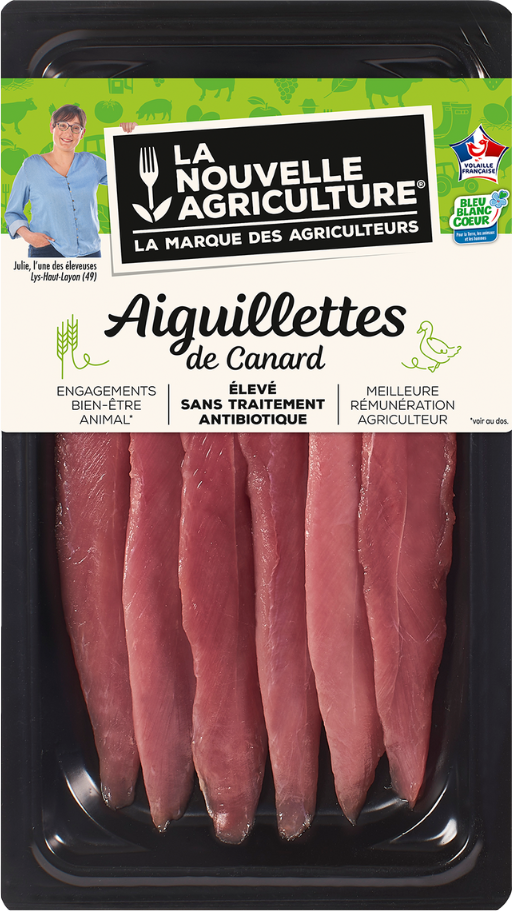 Pack produit d'Aiguillettes de canard Bleu-Blanc-Cœur La Nouvelle Agriculture