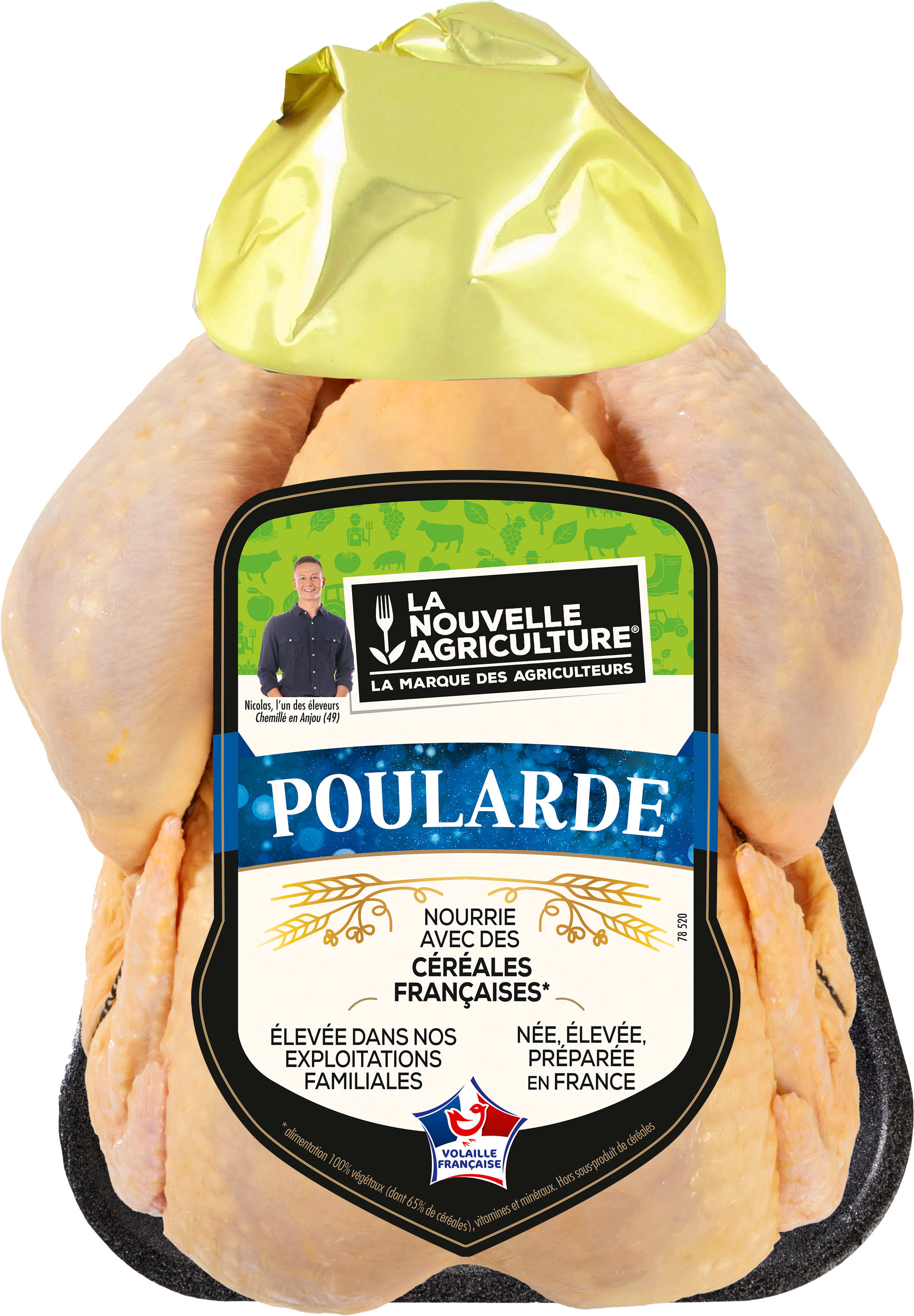 Pack produit de Poularde en élevage responsable La Nouvelle Agriculture