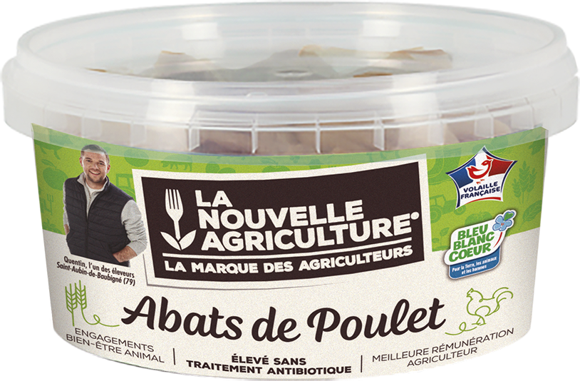Pack produit d'abats de poulet Bleu-Blanc-Cœur La Nouvelle Agriculture