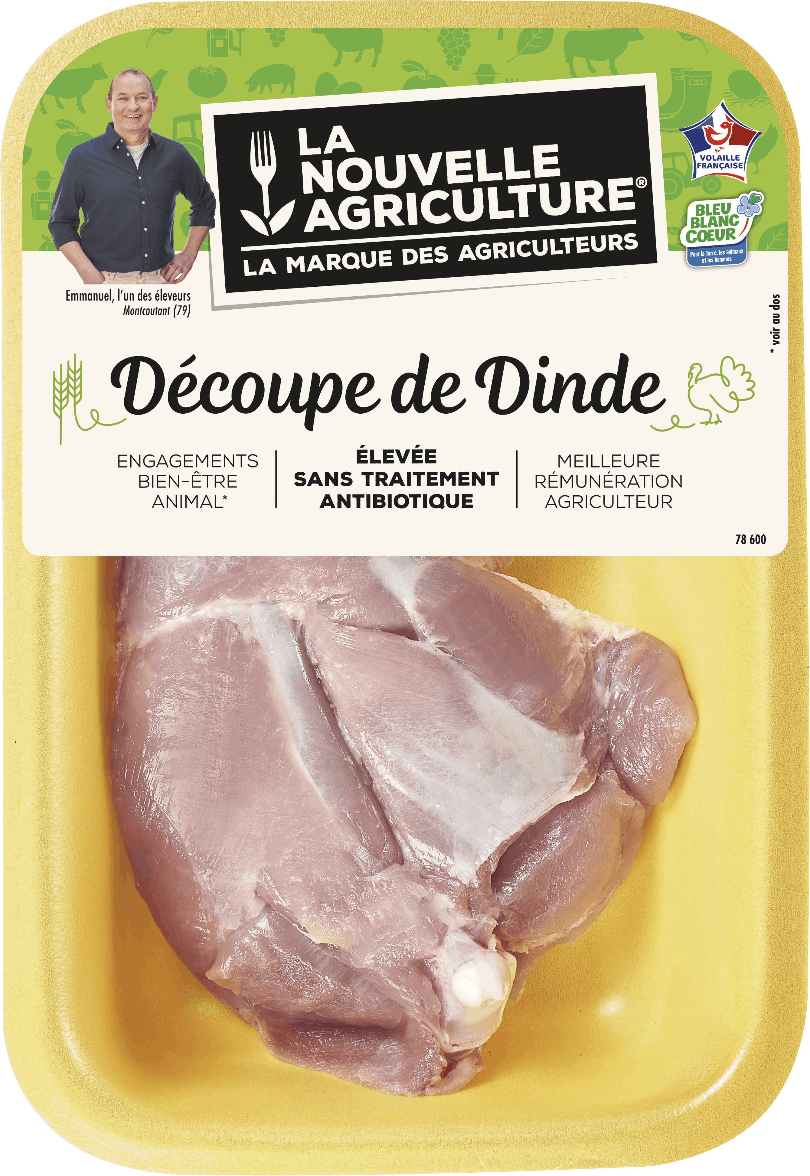 Pack produit de Cuisse de dinde Bleu-Blanc-Cœur La Nouvelle Agriculture