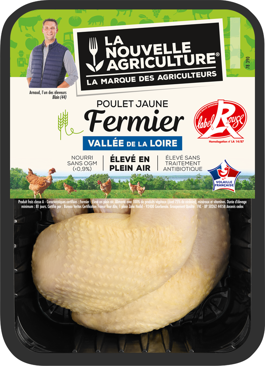 Pack produit de Cuisses de poulet Label Rouge La Nouvelle Agriculture