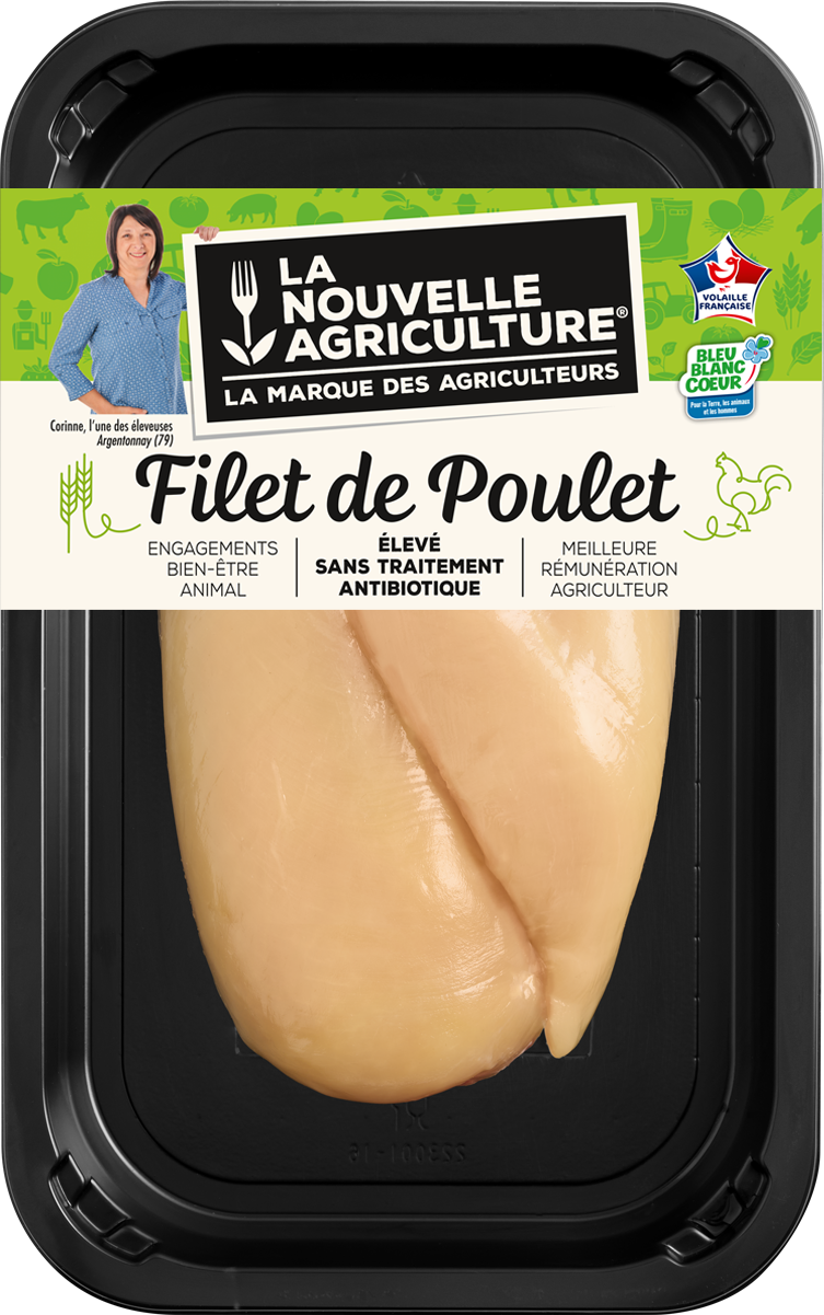 Pack produit de filets de poulet Bleu-Blanc-Cœur La Nouvelle Agriculture