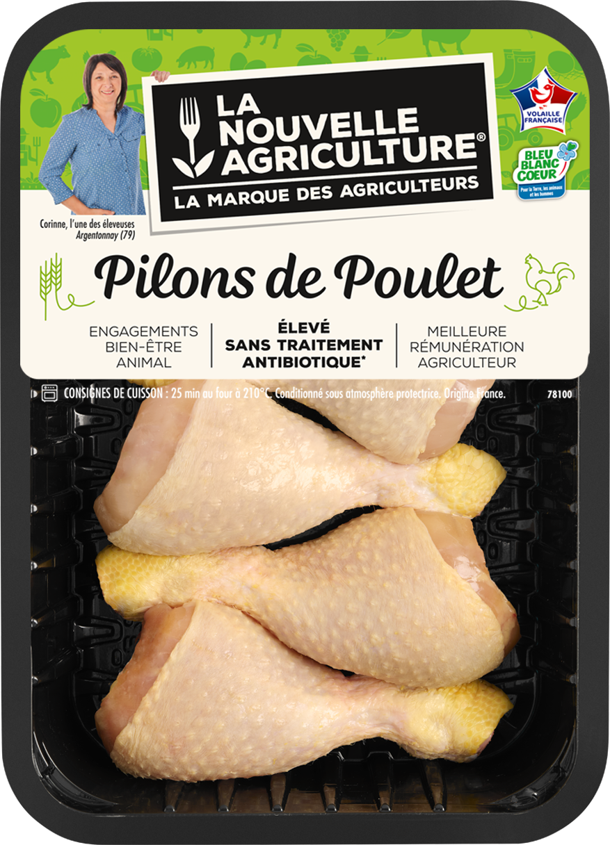 Pack produit de pilons de poulet Bleu-Blanc-Cœur La Nouvelle Agriculture