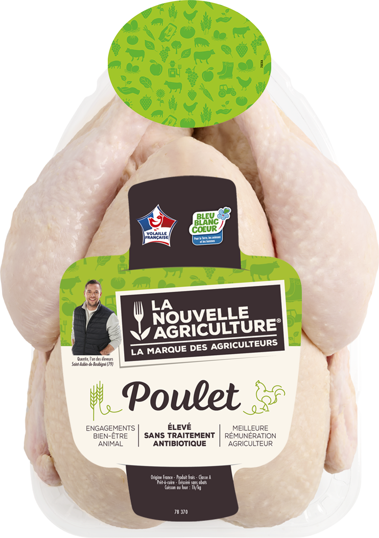 Pack produit de poulet entier Bleu-Blanc-Cœur La Nouvelle Agriculture
