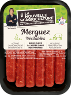 Pack produit de Merguez véritables de Bœuf La Nouvelle Agriculture
