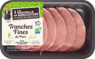 Pack produit de Tranches fines de porc Bleu-Blanc-Cœur La Nouvelle Agriculture