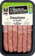Pack produit de saucisses de poulet Bleu-Blanc-Cœur La Nouvelle Agriculture